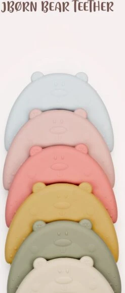 J.Børn Silicone Bijtring Beer - Sage - Bijtspeelgoed - Baby -Aanbiedingen BIBS Winkel 514x1200 4