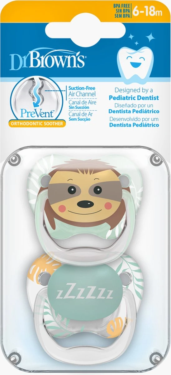 Dr. Brown's Dr Brown's - Fopspeen - 6/12 Maanden - Roze - 2 Stuks 2 Dr. Brown's Dr Brown's - Fopspeen - 6/12 Maanden - Roze - 2 Stuks - Afbeelding 2