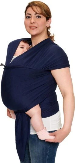 Baby Garden Draagdoek Donkerblauw - Ergonomisch - Original - Gratis Slabbetje -Aanbiedingen BIBS Winkel 550x1200 1