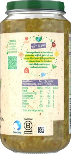Olvarit Babymaaltijd 18+ Maanden - Risotto Doperwten Kalkoen - 6 X 250g -Aanbiedingen BIBS Winkel 552x1200 23
