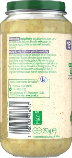 Olvarit 15m08 Bloemkool Kalkoen Aardappel 6x250g -Aanbiedingen BIBS Winkel 552x1200 28