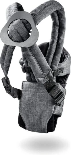 Hauck 2 Way Carrier Draagzak - Buikdrager - Melange Charcoal -Aanbiedingen BIBS Winkel 553x1200