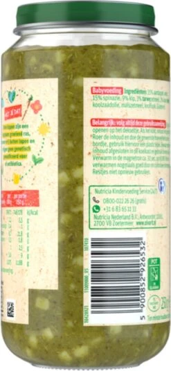 Olvarit 12m07 Spinazie Kip Aardappel 6x250g -Aanbiedingen BIBS Winkel 554x1200 5