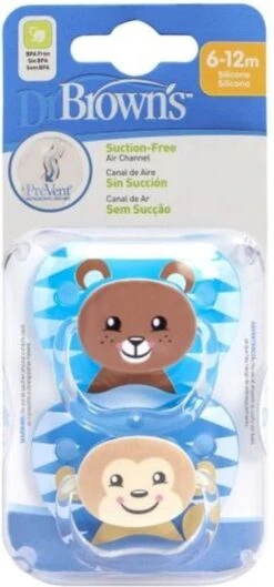 Dr. Brown's Dr Brown's Fopspeen - Animal Faces - Fase 2 - Blauw - 2-pack 15 Dr. Brown's Dr Brown's Fopspeen - Animal Faces - Fase 2 - Blauw - 2-pack -Aanbiedingen BIBS Winkel 560x1200 2