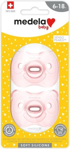 Medela Baby Fopspeen Soft Silicone Superzacht Lichtgewicht Eendelig - Soft Pink - 6-18 Maanden - 2 Stuks -Aanbiedingen BIBS Winkel 568x1200 8