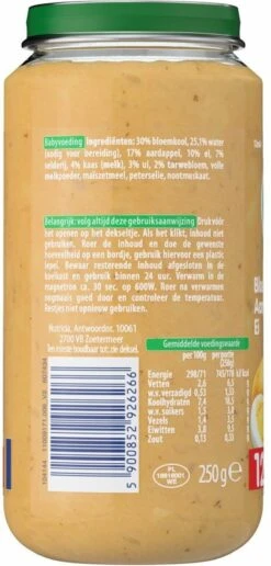 Olvarit 12m04 Bloemkool Aardappel Ei 6x250g -Aanbiedingen BIBS Winkel 574x1200 2