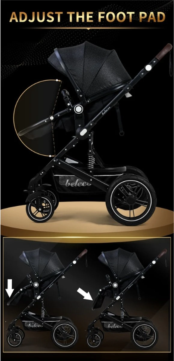 Merkloos 3 In 1 Kinderwagen - Buggy - Opklapbare Wandelwagen - Opvouwbaar - Kinderwagen 3 In 1 - Wandelwagen - Kinderwagens - Kinderwagen 3 In 1 Incl Autostoel - Wandelwagen Baby - Maxi-Cosi 12 Merkloos 3 In 1 Kinderwagen - Buggy - Opklapbare Wandelwagen - Opvouwbaar - Kinderwagen 3 In 1 - Wandelwagen - Kinderwagens - Kinderwagen 3 In 1 Incl Autostoel - Wandelwagen Baby - Maxi-Cosi - Afbeelding 12