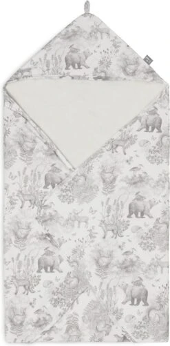 Jollein Badcape 75x75cm Pimpelmees - Forest Animals -Aanbiedingen BIBS Winkel 592x1200 3