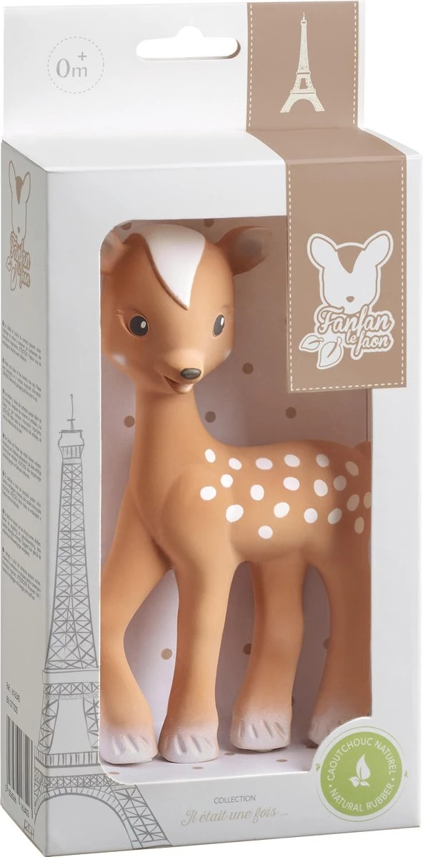 Sophie De Giraf- Bijtspeelgoed - FanFan Het Hertje - 100% Natuurlijk Rubber 4 Sophie De Giraf- Bijtspeelgoed - FanFan Het Hertje - 100% Natuurlijk Rubber - Afbeelding 4