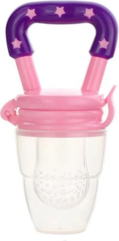 Merkloos Baby Fruit Speen Met 2 Extra Spenen - Fruitspeen Bijtring - Maat M - 4/12 Maanden - Roze -Aanbiedingen BIBS Winkel 595x1200 3