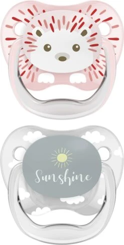 Dr. Brown's Dr Brown's Fopspeen - Animal Faces - Fase 1 - 0-3 Maanden - Roze - 2-pack