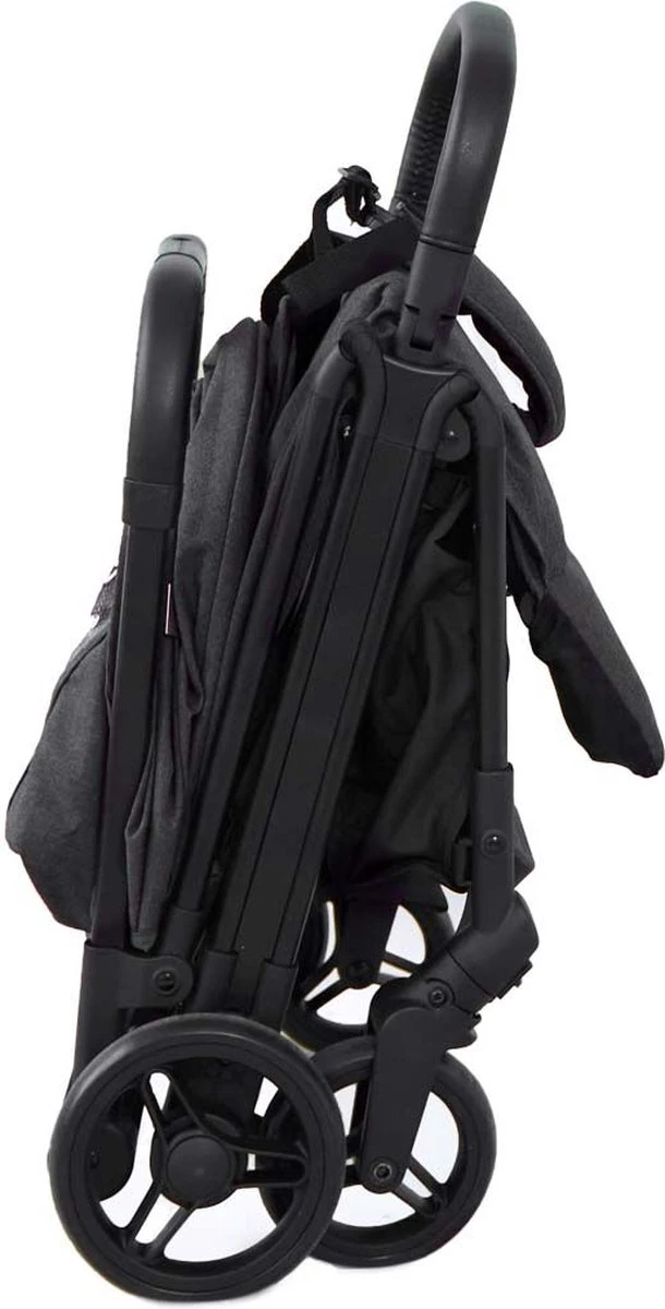 Prénatal Compact Buggy – Kinderwagen Met Boodschappenmand En Zonneklep - Traploos Verstelbare Wandelwagen – Inklapbaar Met 1 Hand - Plooibuggy Zwart 4 Prénatal Compact Buggy – Kinderwagen Met Boodschappenmand En Zonneklep - Traploos Verstelbare Wandelwagen – Inklapbaar Met 1 Hand - Plooibuggy Zwart - Afbeelding 4