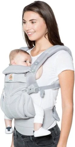 Ergobaby Omni 360 Cool Air Mesh Draagzak Baby - Pearl Grey -Aanbiedingen BIBS Winkel 611x1200 2