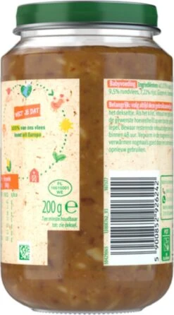 Olvarit 6m01 Bruine Bonen Appel Rundvlees Rijst 6x200g -Aanbiedingen BIBS Winkel 664x1200 9