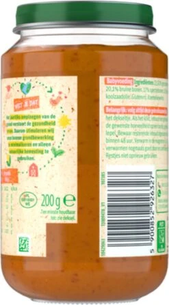 Olvarit 6m02 Vegetarische Bruine Bonenschotel 6x200g -Aanbiedingen BIBS Winkel 665x1200 11