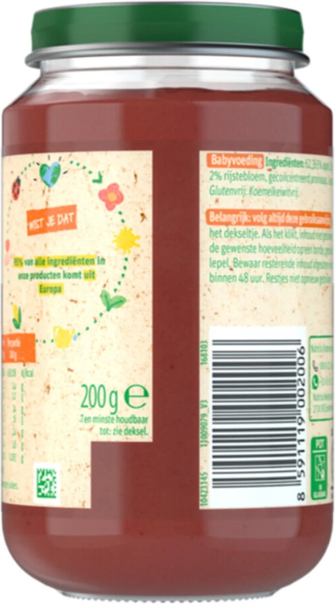 Olvarit 6m54 Appel Aardbei Peer 6x200g 11 Olvarit 6m54 Appel Aardbei Peer 6x200g - Afbeelding 11