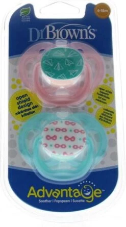 Dr. Brown's Advantage Fopspeen - Fase 2 - Roze - 2 Stuks -Aanbiedingen BIBS Winkel 666x1200 11