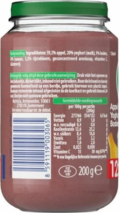 Olvarit 12m54 Appel Yoghurt Bosbes 6x200g -Aanbiedingen BIBS Winkel 679x1200 7