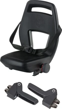Qibbel 6+ Junior Fietsstoeltje Achter - Zwart - Inclusief Voetsteuntjes -Aanbiedingen BIBS Winkel 682x1200 4
