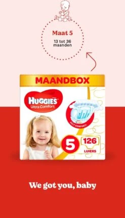 Huggies Luiers - Maat 5 (11 Tot 25 Kg) - 252 Stuks (6x42) - Voordeelverpakking -Aanbiedingen BIBS Winkel 688x1200 4