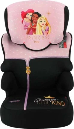 Disney - Autostoel Befix - Goed Getest ANWB - Groep 2/3 - Van 15 Tot 36 KG - Nieuwste Disney PRINSES Design - Zwart, Roze -Aanbiedingen BIBS Winkel 690x1200 1