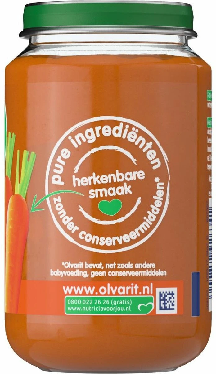Olvarit 6m04 Wortel Rundvlees Aardappel 6x200g 2 Olvarit 6m04 Wortel Rundvlees Aardappel 6x200g - Afbeelding 2