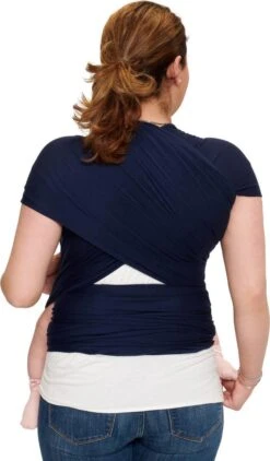 Baby Garden Draagdoek Donkerblauw - Ergonomisch - Original - Gratis Slabbetje -Aanbiedingen BIBS Winkel 702x1200 3