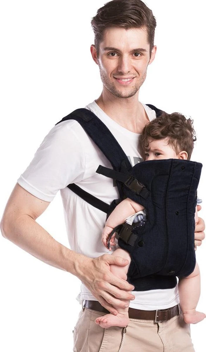 Fillikid Draagzak/Doek - 4 In 1 Ergonomische Buikdrager En Rugdrager - Zwart 8 Fillikid Draagzak/Doek - 4 In 1 Ergonomische Buikdrager En Rugdrager - Zwart - Afbeelding 8