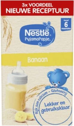Nestlé PyjamaPapje Banaan - Baby Pap - Vanaf 6 Maanden - 4 Stuks - Totaal 12 Porties -Aanbiedingen BIBS Winkel 704x1200 12