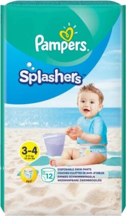 Pampers® Pampers Splashers 12 Wegwerpbare Zwemluiers - Maat 3-4 -Aanbiedingen BIBS Winkel 704x1200