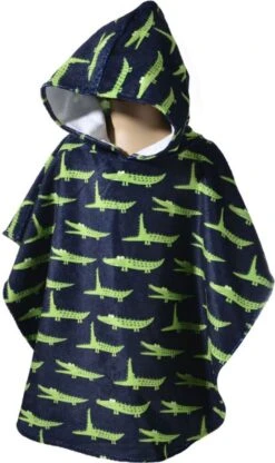 Slipstop - Poncho - Handdoek - Onesize - Gator - Krokodillen - Jongens - Kinderen - Zwemmen - Cape - Kadotip