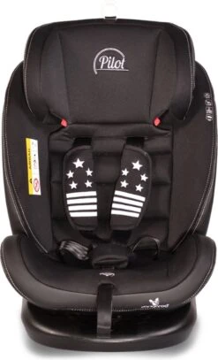 Cangaroo Pilot Black Leather SPS Isofix 360° 0-36 Kg Autostoel Met Zonnekap -Aanbiedingen BIBS Winkel 729x1200 6