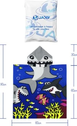 JAXY Badcape Baby - Badcape - Baby Badjas - Omslagdoek - Omslagdoek - Baby Handdoek Met Capuchon - Strandhanddoek - Badponcho - Poncho Handdoek - Microfiber - 60x90cm - Haai Donkerblauw 5 JAXY Badcape Baby - Badcape - Baby Badjas - Omslagdoek - Omslagdoek - Baby Handdoek Met Capuchon - Strandhanddoek - Badponcho - Poncho Handdoek - Microfiber - 60x90cm - Haai Donkerblauw -Aanbiedingen BIBS Winkel 733x1200 3