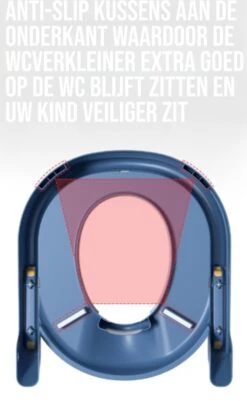 WC Verkleiner- WC Verkleiner Met Trapje- Extra Veilig- Opvouwbaar- Verstelbaar - Grijs & Wit - Toilet Trainer Voor Kind En Peuter -Aanbiedingen BIBS Winkel 739x1200