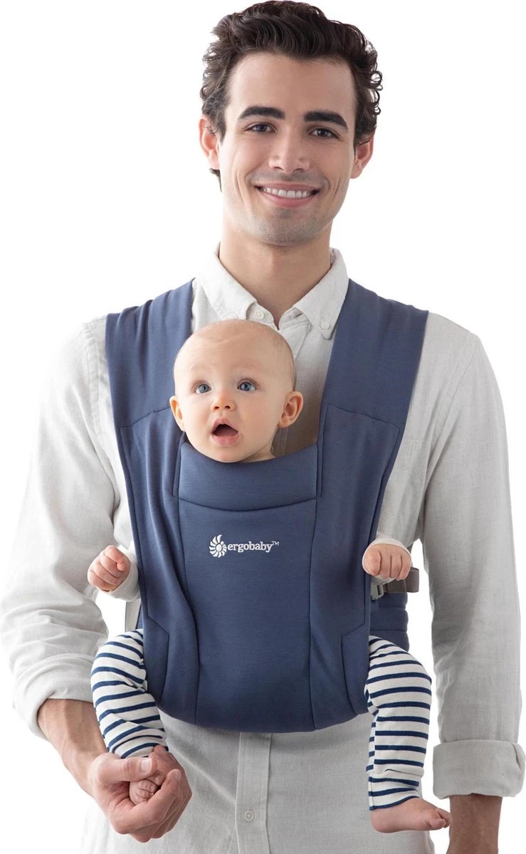 Ergobaby - Embrace - Draagzak Baby - Soft Blue - Ergonomisch Vanaf Geboorte 6 Ergobaby - Embrace - Draagzak Baby - Soft Blue - Ergonomisch Vanaf Geboorte - Afbeelding 6