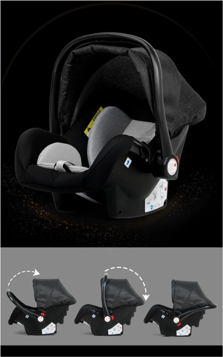 Merkloos 3 In 1 Kinderwagen - Buggy - Opklapbare Wandelwagen - Opvouwbaar - Kinderwagen 3 In 1 - Wandelwagen - Kinderwagens - Kinderwagen 3 In 1 Incl Autostoel - Wandelwagen Baby - Maxi-Cosi 14 Merkloos 3 In 1 Kinderwagen - Buggy - Opklapbare Wandelwagen - Opvouwbaar - Kinderwagen 3 In 1 - Wandelwagen - Kinderwagens - Kinderwagen 3 In 1 Incl Autostoel - Wandelwagen Baby - Maxi-Cosi - Afbeelding 14