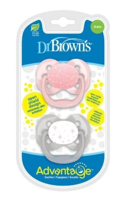 Dr. Brown's Advantage Fopspeen - Fase 1 - Roze - 2 Stuks -Aanbiedingen BIBS Winkel 756x1200 11