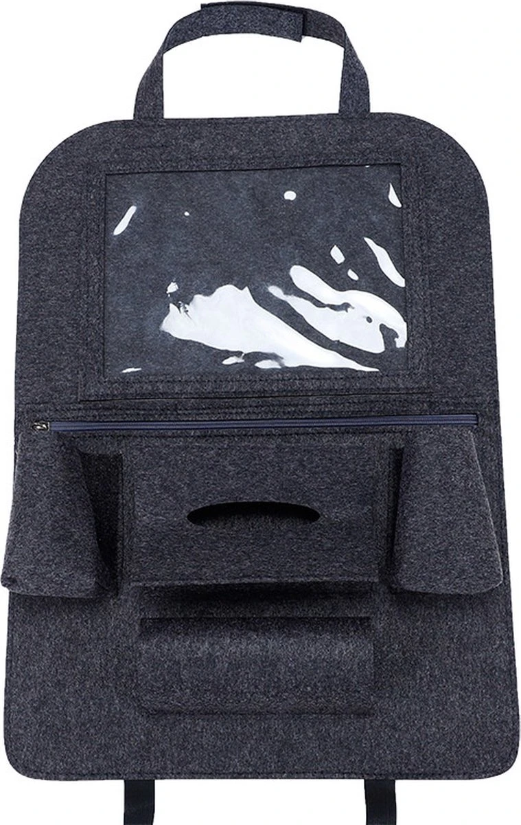 Case2go - Auto Organizer Met Tablet Houder - Autostoel Organizer Met Telefoonhouder En Bekerhouder Auto - Licht Grijs 3 Case2go - Auto Organizer Met Tablet Houder - Autostoel Organizer Met Telefoonhouder En Bekerhouder Auto - Licht Grijs - Afbeelding 3