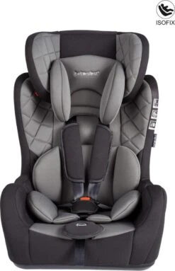 Bebies First Autostoel Grow Up Isofix Groep 1/2/3 (9-36kg) - Zwart/Grijs