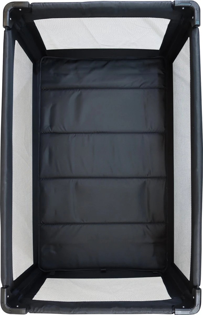 Deryan Luxe Campingbed Compleet - 120x60cm - Bodemverhoger - Verschoonblad - Opbergmand - Grijs 10 Deryan Luxe Campingbed Compleet - 120x60cm - Bodemverhoger - Verschoonblad - Opbergmand - Grijs - Afbeelding 10