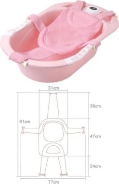 Verstelbare Antislip Baby Bad Kussen (Roze) Model 2023 - Baby Bad Kussen - Antislip Kussen - Geschikt Voor Ieder Baby Badje! -Aanbiedingen BIBS Winkel 781x1200