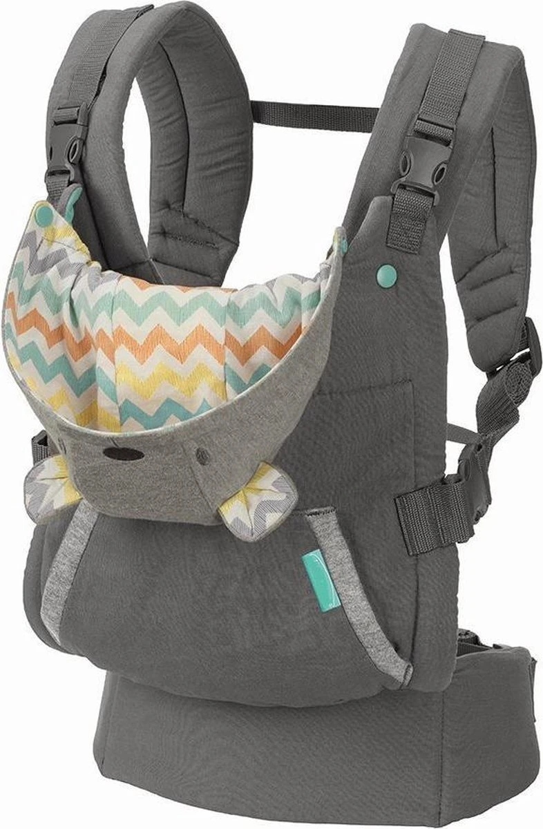 Merkloos Ergonomische Baby Draagzak Verwijderbare Hoodie / Capuchon - Voor Buik / Rug Drager - Babydrager Grijs 1 Merkloos Ergonomische Baby Draagzak Verwijderbare Hoodie / Capuchon - Voor Buik / Rug Drager - Babydrager Grijs