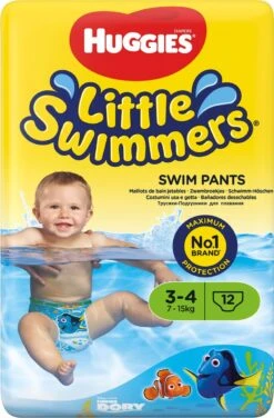 Huggies Little Swimmers - Zwemluiers - Maat 3/4 - (7 Tot 15 Kg) - Voordeelverpakking - 36 Stuks -Aanbiedingen BIBS Winkel 788x1200