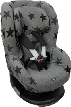 Dooky Seat Cover Groep 1 Autostoel Hoes Grey Star -Aanbiedingen BIBS Winkel 796x1200 9