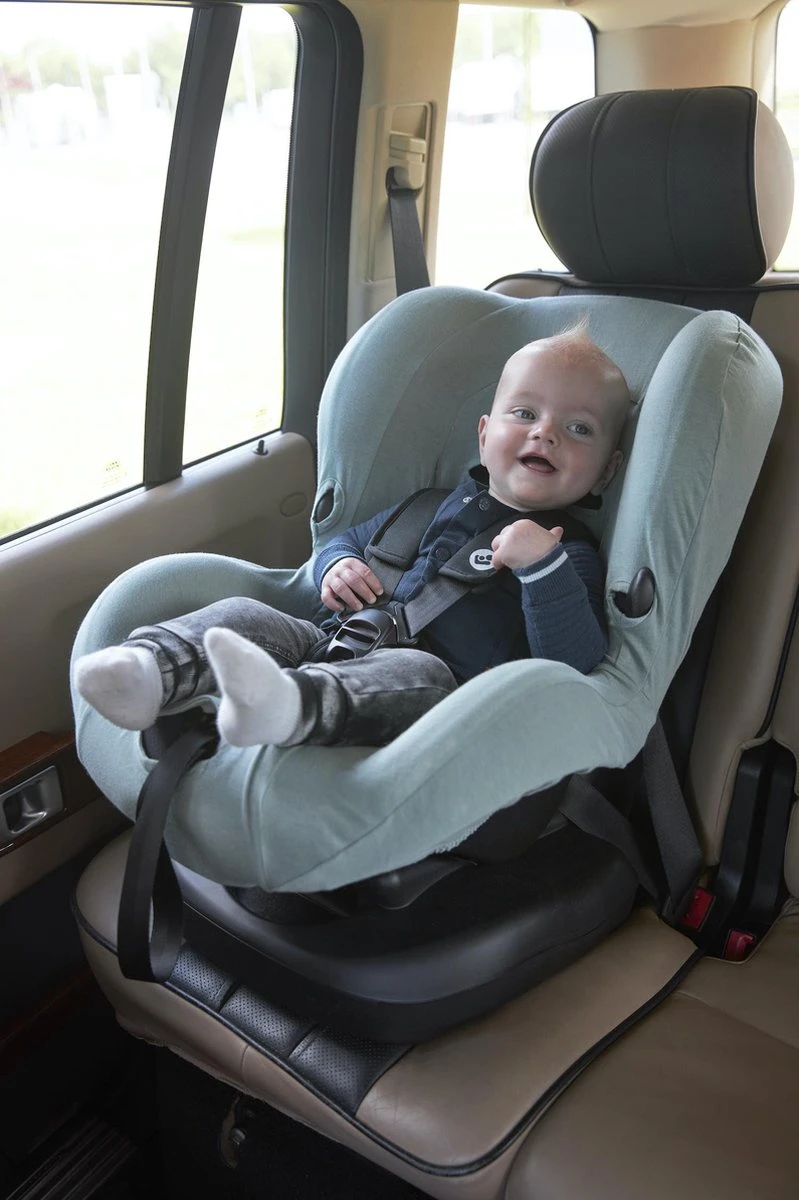 Meyco Autostoelhoes Basic Jersey - Stone Green - Groep 1 2 Meyco Autostoelhoes Basic Jersey - Stone Green - Groep 1 - Afbeelding 2