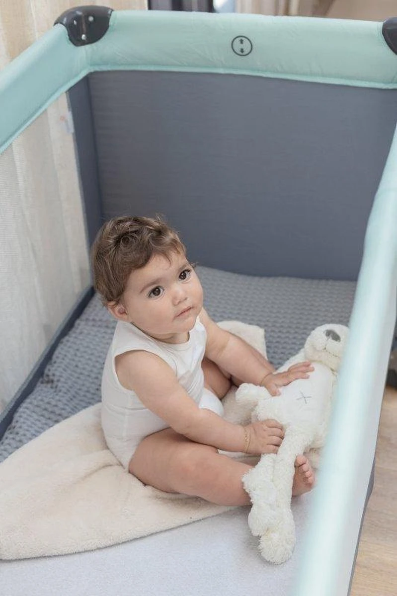 Qute Campingbed Q-sleep Mint/Antra 5 Qute Campingbed Q-sleep Mint/Antra - Afbeelding 5