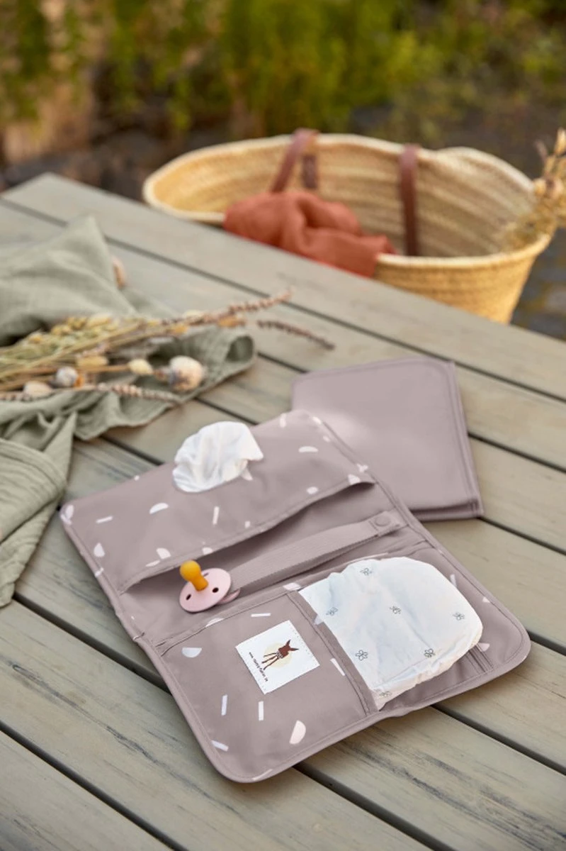 Lässig Verschoningsmatje Blocks Taupe 4 Lässig Verschoningsmatje Blocks Taupe - Afbeelding 4