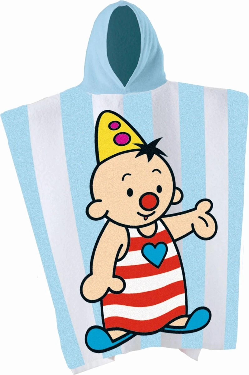 Bumba Badponcho - Poncho Met Bumba & Bumbalu (50x115 Cm) - 100% Katoen 1 Bumba Badponcho - Poncho Met Bumba & Bumbalu (50x115 Cm) - 100% Katoen
