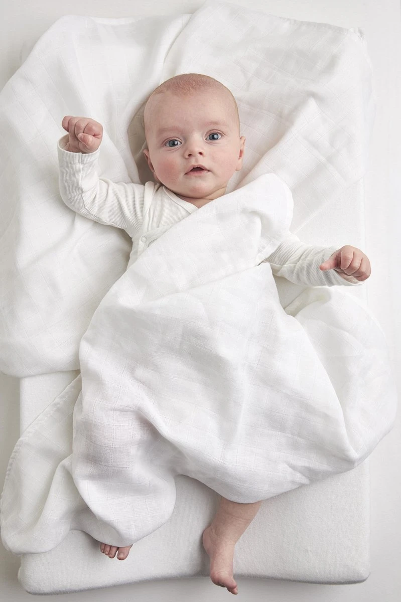 Meyco Hydrofiele Biologische Washandjes Uni - 6-pack - Wit 2 Meyco Hydrofiele Biologische Washandjes Uni - 6-pack - Wit - Afbeelding 2