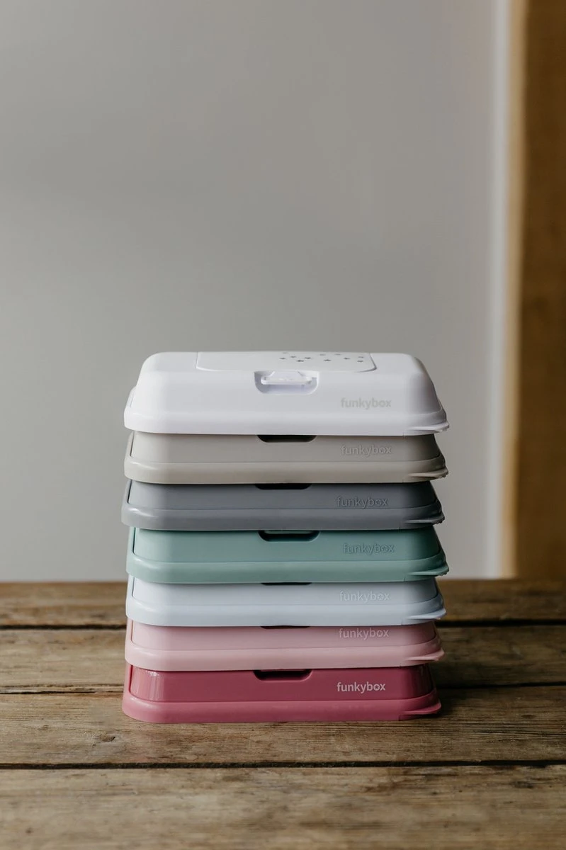 Funkybox - Billendoekjes Doosje - To Go - Grey - Little Stars 6 Funkybox - Billendoekjes Doosje - To Go - Grey - Little Stars - Afbeelding 6